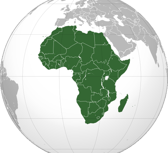 World Map (550x500), Png Download