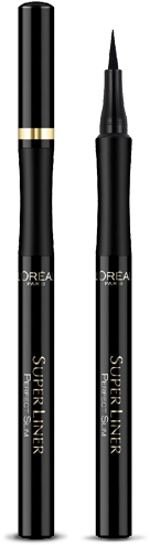 L'oreal Paris Super Slim Eyeliner Intense Black - Three Lasting Eyebrow Pencil (500x500), Png Download