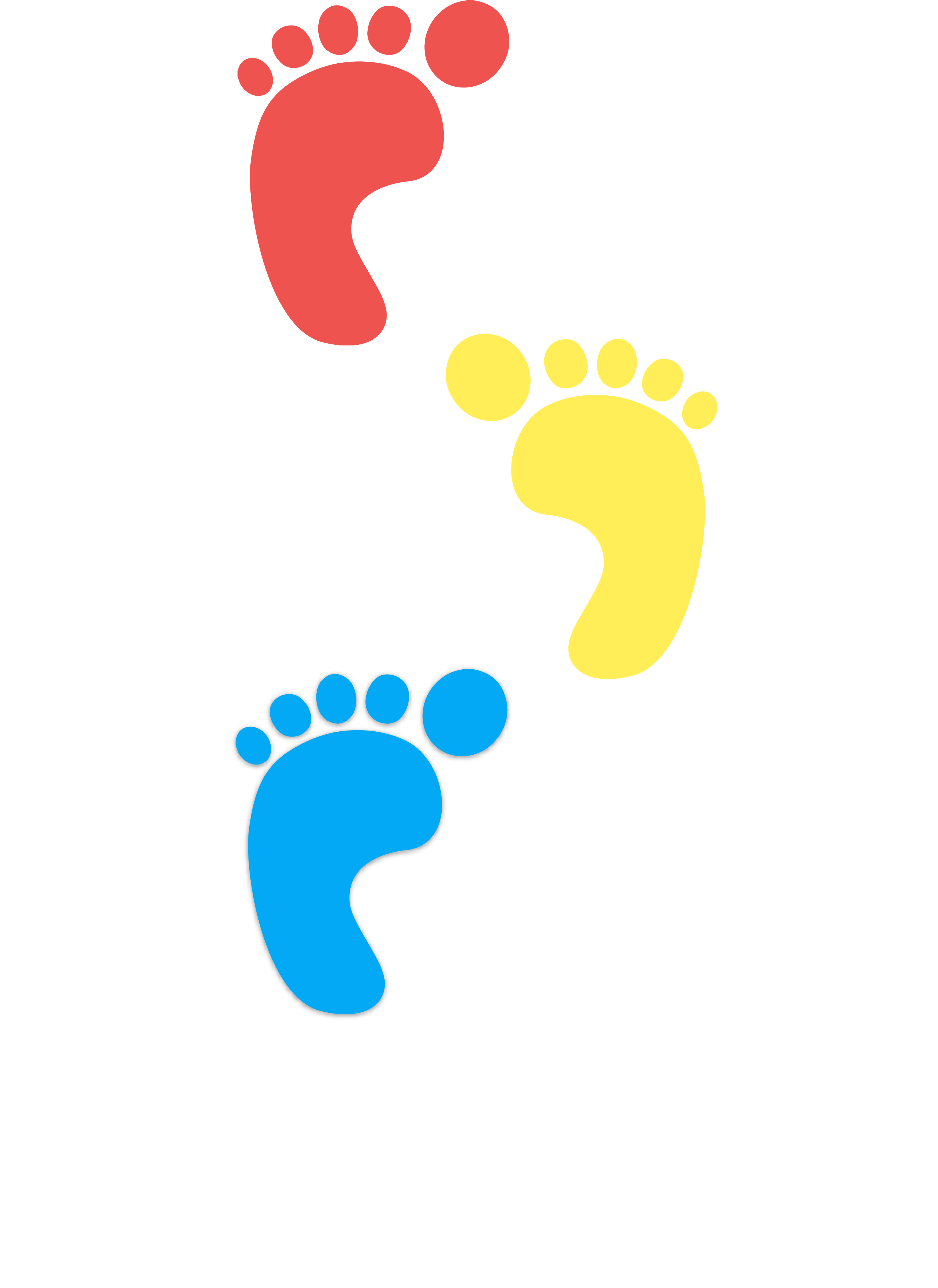 Little Steps Preschool Menu - Foot Print (3641x4793), Png Download