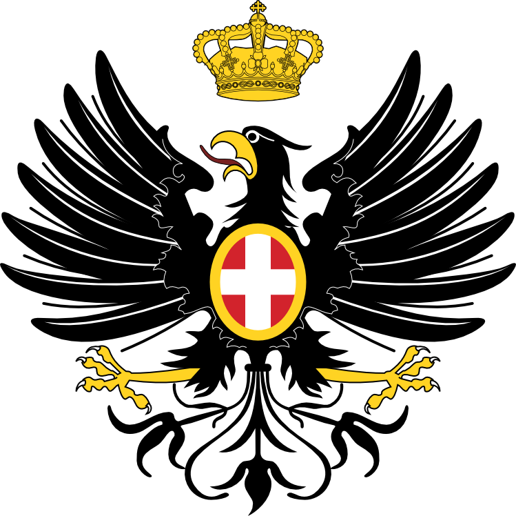The Eagle Of The Savoy Family - Renaissance Italian Emblem (749x748), Png Download