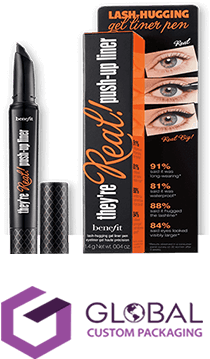 Custom Eyeliner Boxes - Benefit Cosmetics They're Real! Push Up Eyeliner Black (400x400), Png Download