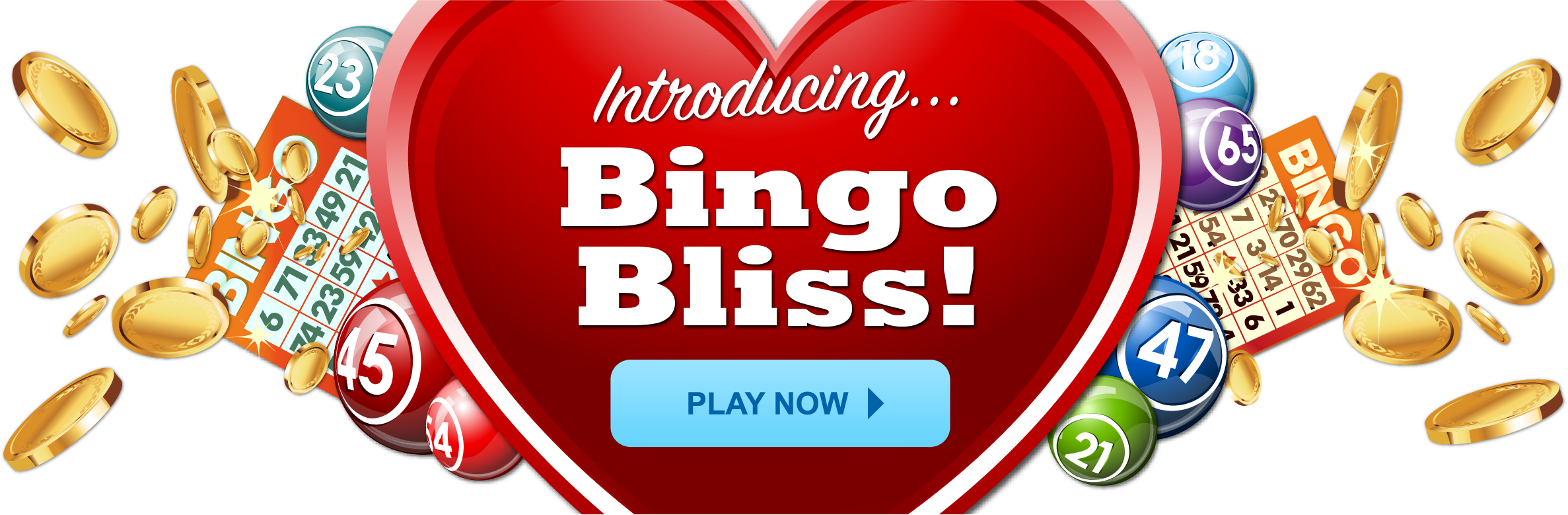 Bingo Bliss - Game (2374x779), Png Download