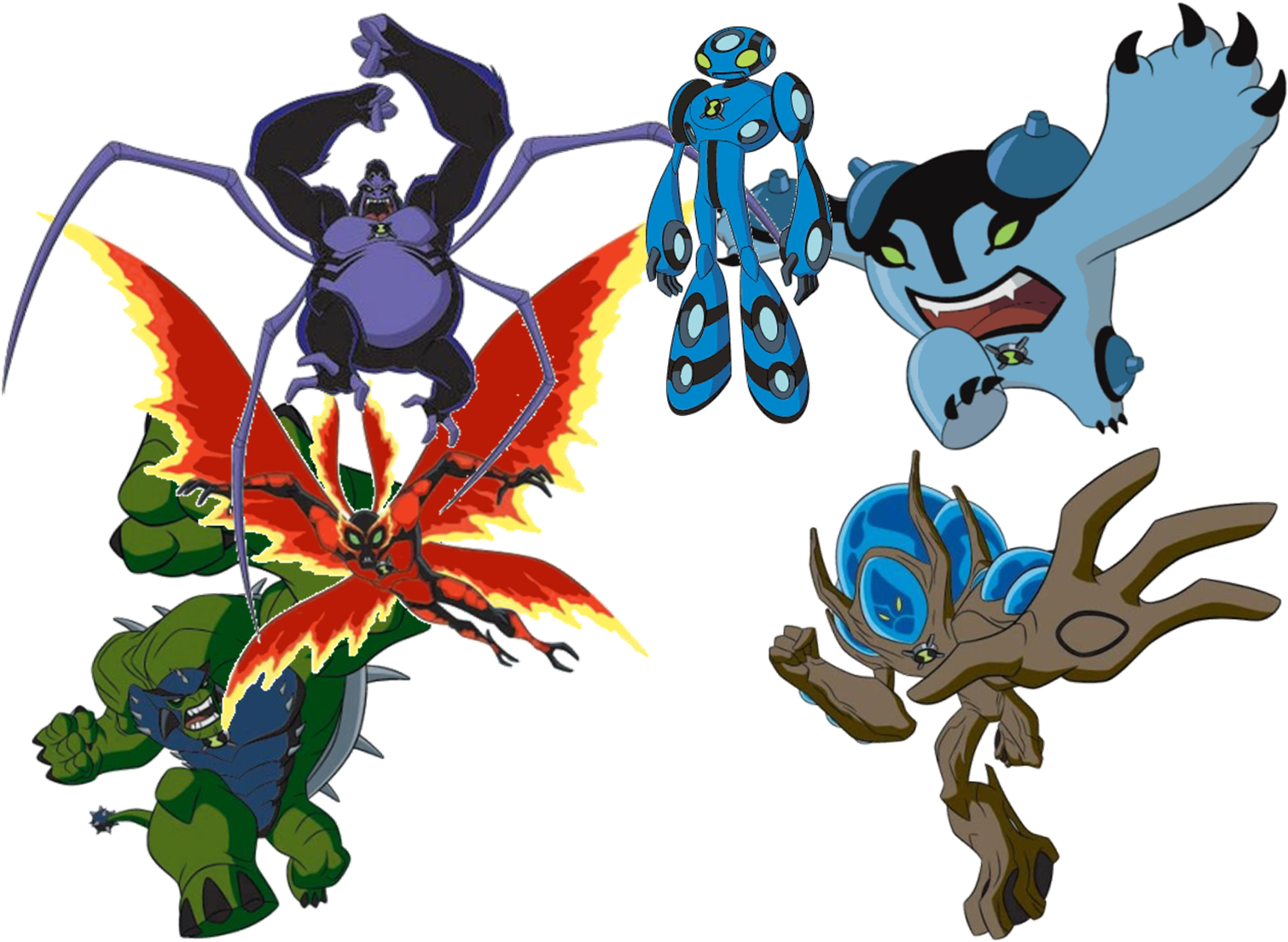 Ultimate Aliens - Ben 10 Fuego Pantanoso (1540x1127), Png Download