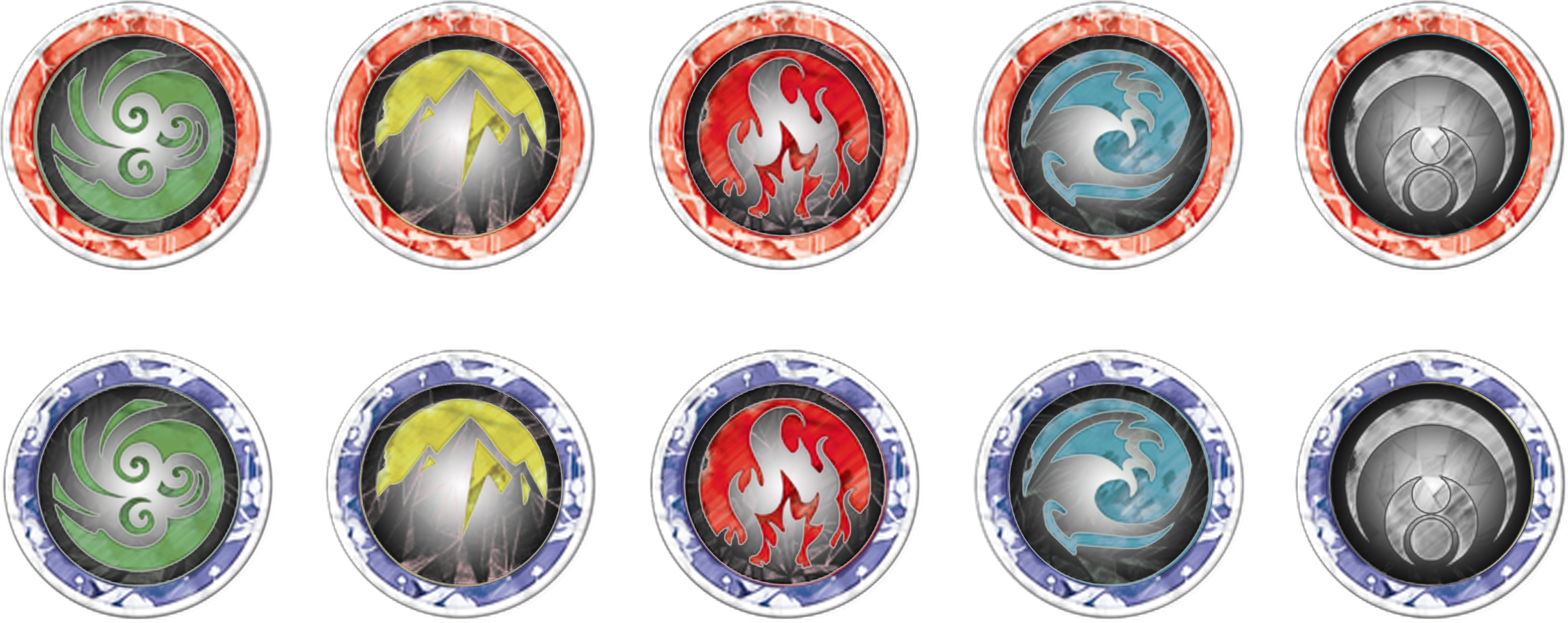 Colour Rings Blackwhite - Vector Graphics (2917x1458), Png Download