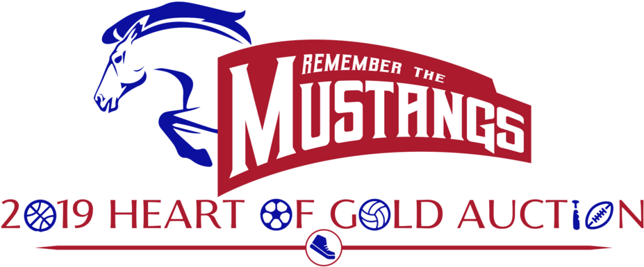 Mis Auction Mustang Logo - Black And White (1000x428), Png Download