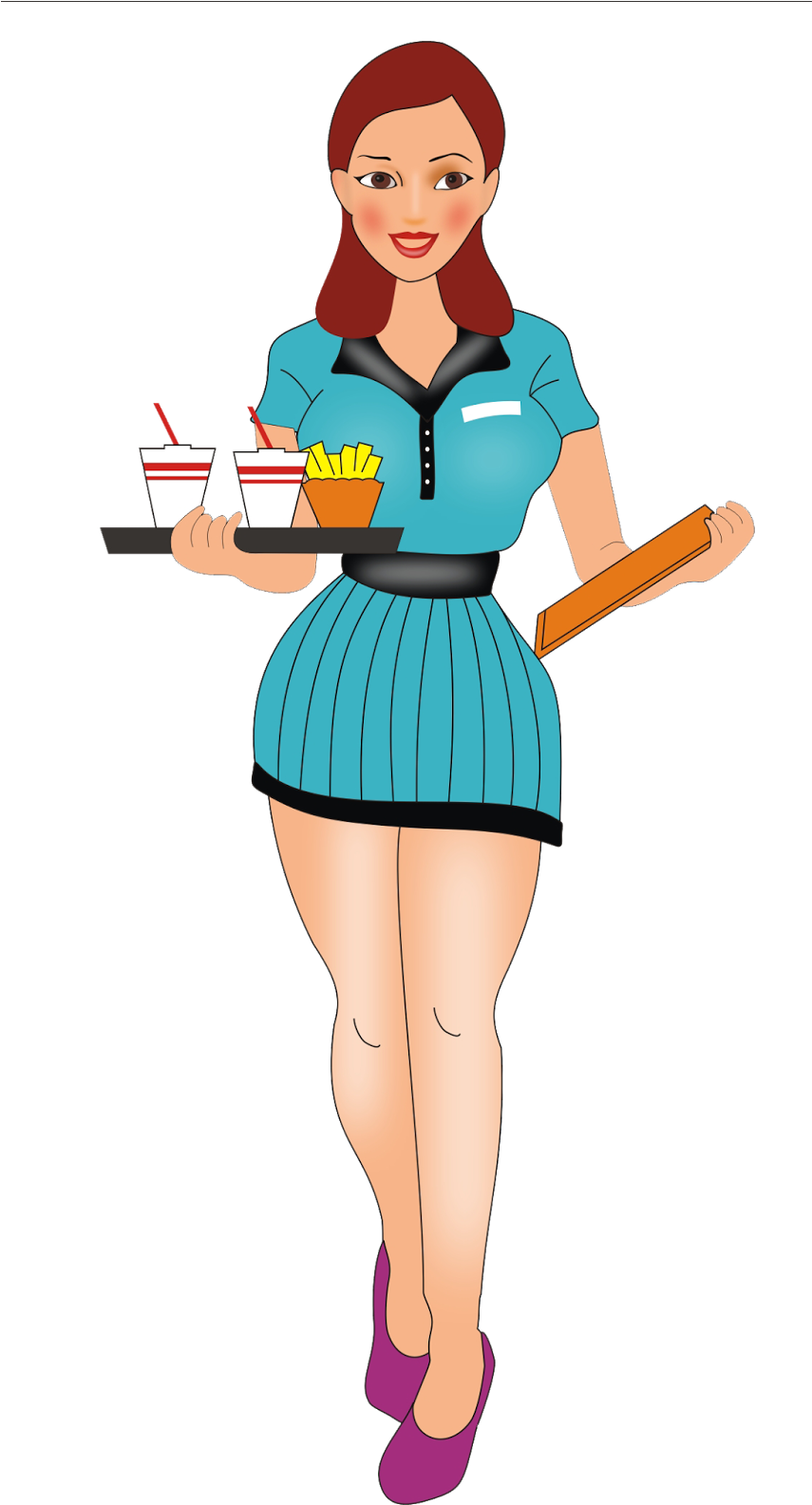 Jpg Transparent Download Cartoon Group Free Download - Waitress Wanted (854x1600), Png Download