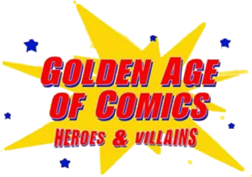 Golden Age Of Comics Heroes & Villains Cards - Comics (600x257), Png Download