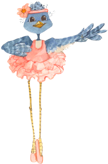 Tutu Peach - Painter (354x539), Png Download
