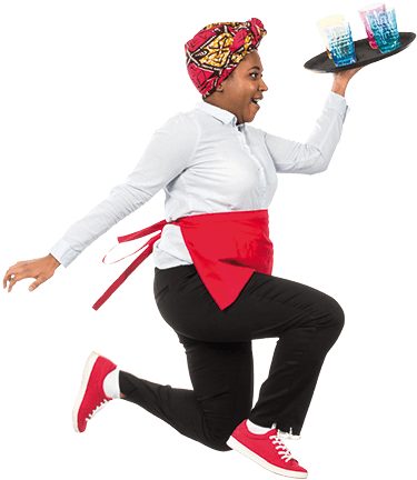 Hire Waiters & Waitresses - Waiter (388x450), Png Download