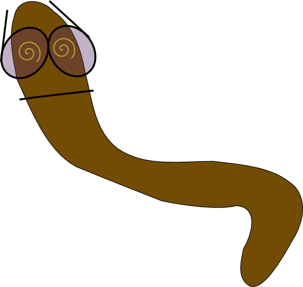 Worm Clipart Small Worm - Worm Clip Art (600x568), Png Download