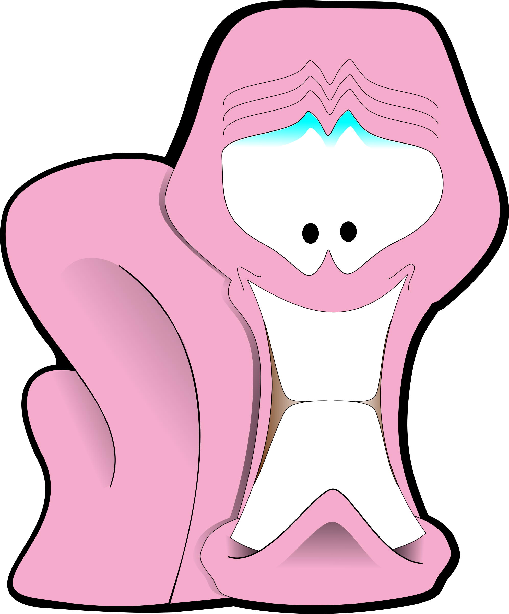 How To Set Use Nervous Cartoon Worm Svg Vector (498x600), Png Download