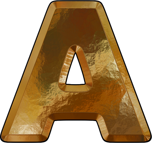Letter In Gold Leaf Png (501x469), Png Download