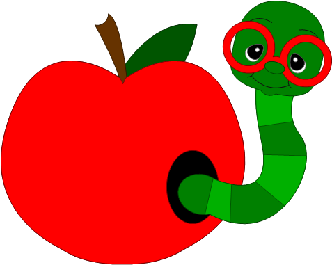 Sd Back2school Worm 2013 - School Worm (498x401), Png Download