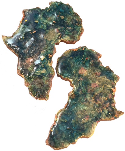 A Light Textured Gold Leaf Africa Earring - Vegetable (498x664), Png Download