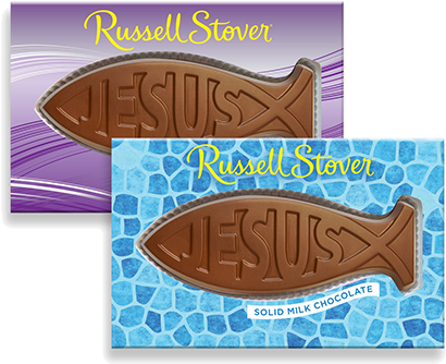 Russell Stover Solid Milk Chocolate Jesus Fish - Russell Stover Chocolate Jesus Fish (500x500), Png Download