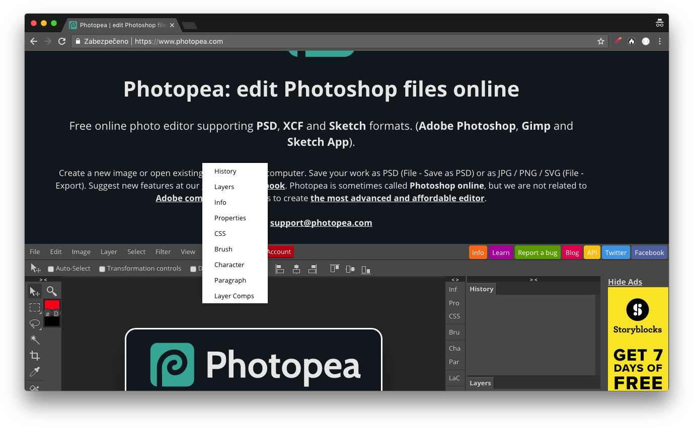 Snimek Obrazovky 2017 11 06 V 13 03 - Photopea (1392x862), Png Download
