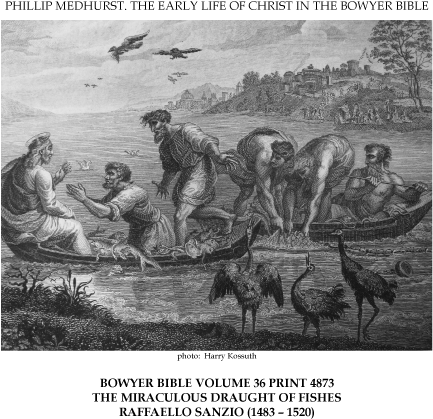 Early Life Of Christ In The Bowyer Bible Print 19 Of - Engraving (502x465), Png Download