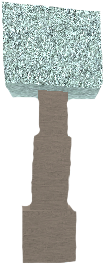 Snow Tree - Snow (249x573), Png Download