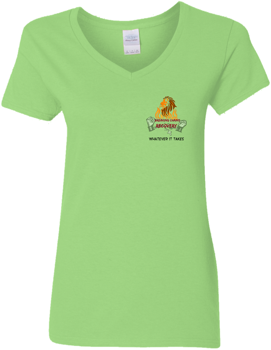 Abba Lightning Bolt Ladies' V Neck T Shirt - T-shirt (600x600), Png Download