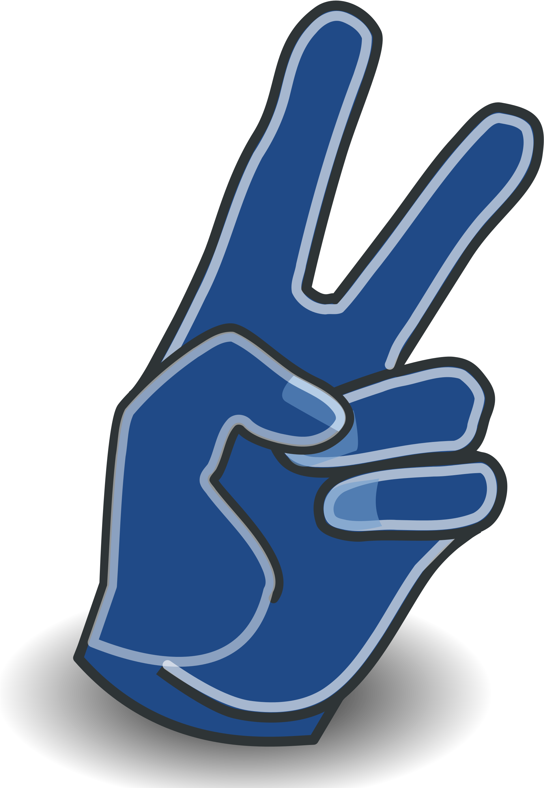 Open - Draw Peace Sign Left Hand (2000x2777), Png Download