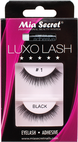 Luxo Eyelashes - Mia Secret Professional Acrylic Nail System Clear Acrylic (500x500), Png Download
