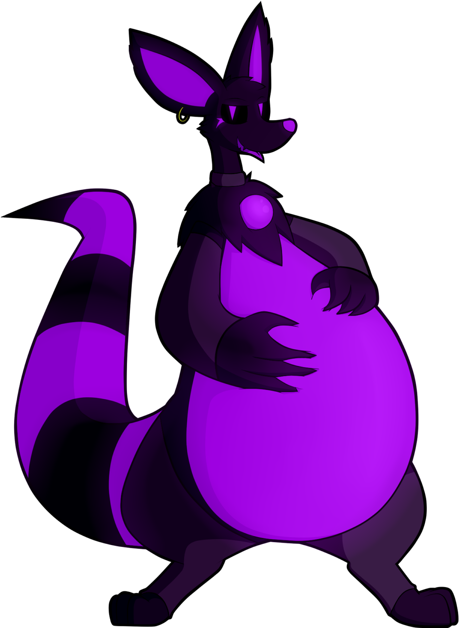 Glowing Purple Fatty - Fur (1280x1280), Png Download