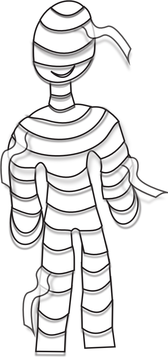 Clipartist - Transparent Background Mummy (555x1306), Png Download