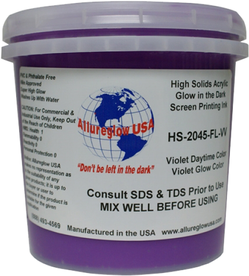 Allureglow Plastisol Ink Glow In The Dark Violet/ Violet - Ink (600x600), Png Download