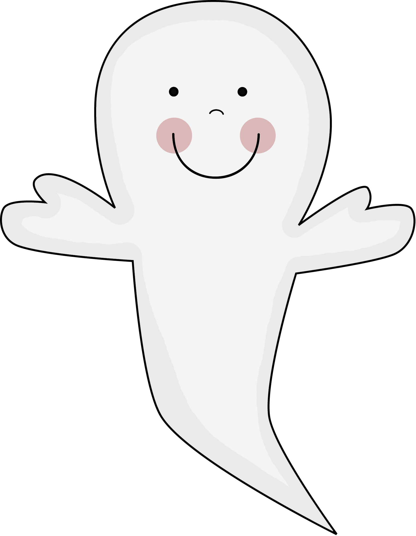 Ghost (1667x2150), Png Download