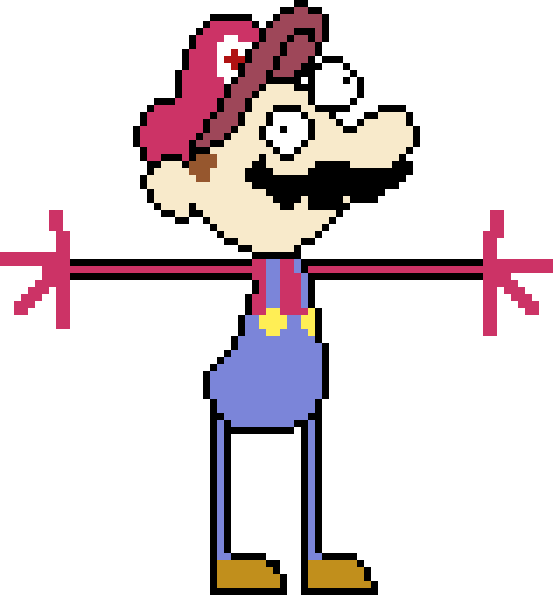 Weirdmario - Weird Png (553x595), Png Download