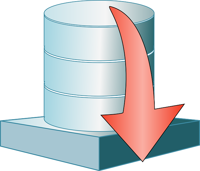 Database, Platform, System, Shutdown, Arrow, Red, Down - Database Management System In Hindi (640x548), Png Download