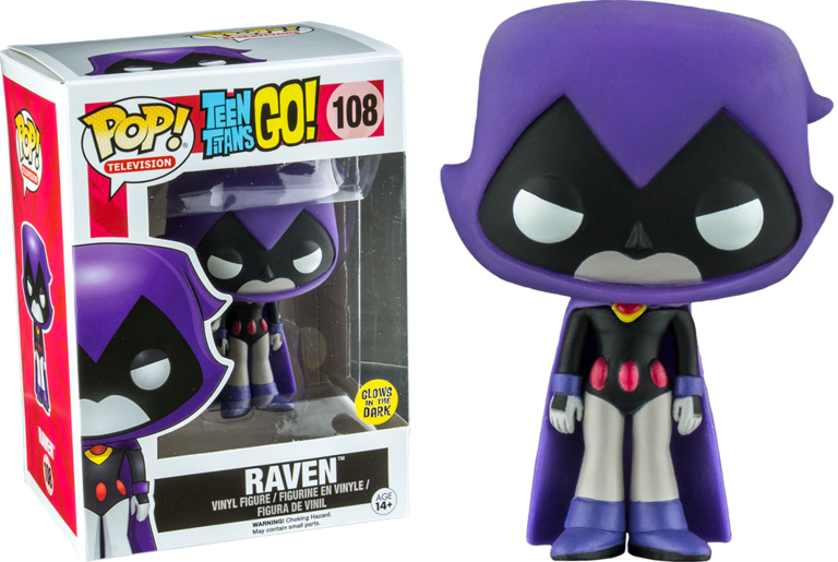 Raven Purple Glow In The Dark Pop Vinyl Figure - Glow In The Dark Raven Pop (768x515), Png Download