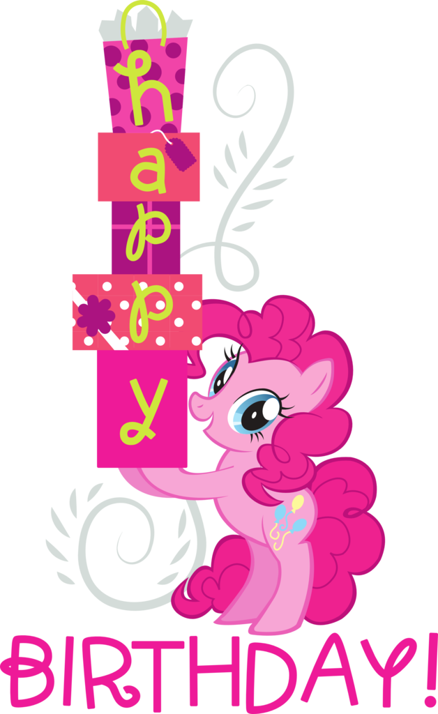 You Can Click Above To Reveal The Image Just This Once, - Happy Birthday My Little Pony Pinkie Pie (628x1024), Png Download