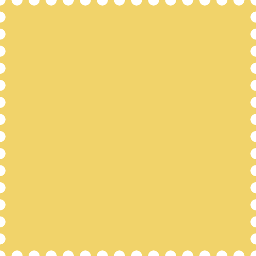 Postage Stamp Page - Post Stamp Border Png (500x500), Png Download