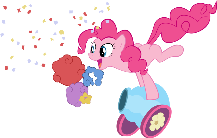 Original - Pinkie Party Cannon (900x580), Png Download