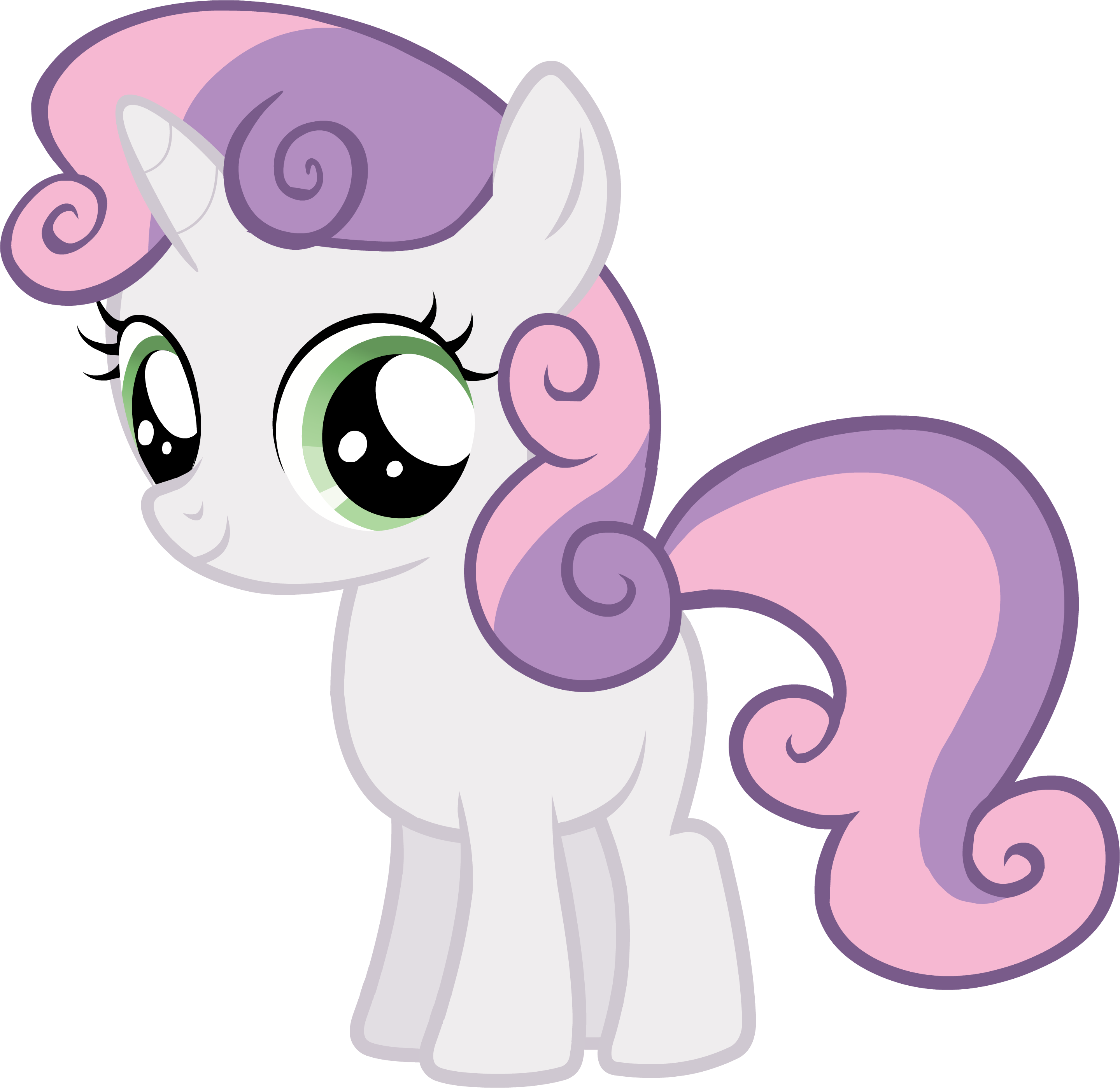 Unicorn Clipart My Little Pony - My Little Pony Sweetie Belle (2879x2797), Png Download
