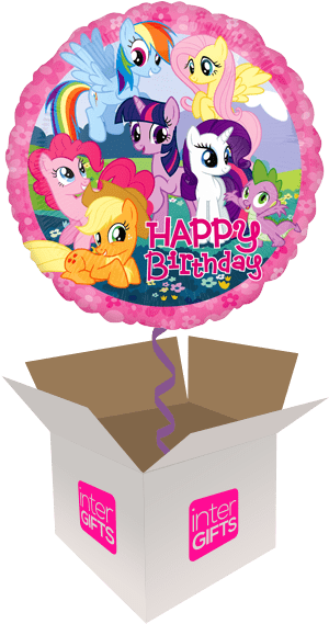 My Little Pony Happy Birthday - My Little Pony Birthday Balloon (568x568), Png Download