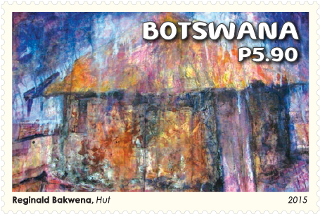 Abstract Art In Botswana - Painting (468x354), Png Download