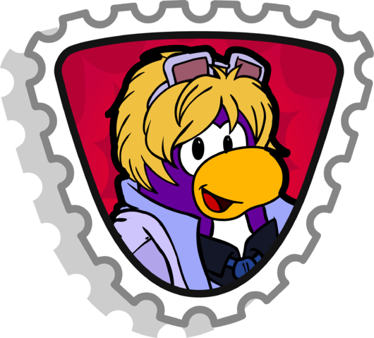 Dot Stamp - Club Penguin Sensei Stamp (530x479), Png Download
