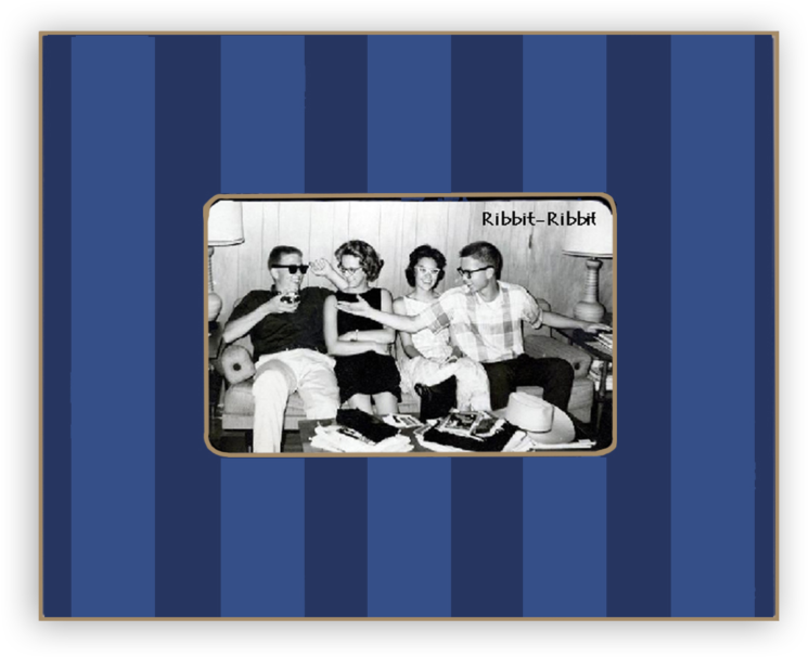 Simple Stripe -night - Simple Stripe Picture Frame In Night (1024x1024), Png Download