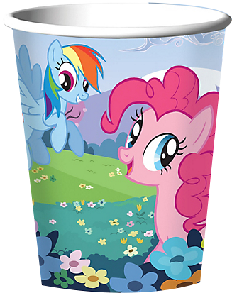 My Little Pony Party Cups - My Little Pony Plates (359x436), Png Download