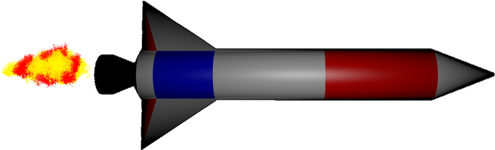 Missile Sprite Png - Missile Sprite (1000x308), Png Download
