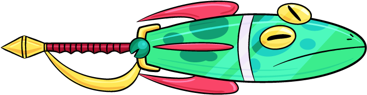 Frog Missile Magisword - Mighty Magiswords Frog Missile (768x404), Png Download