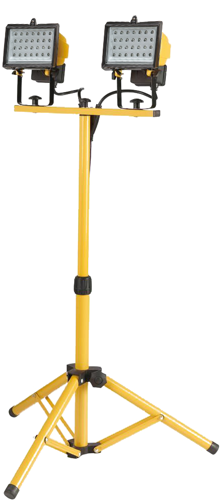 Led Double Light Stand For Illuminating The Party In - Globe Electric Company 500w Twin-head Halogen Yellow (1000x1000), Png Download