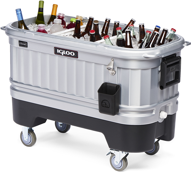 Let The Party Begin With This Cool Igloo Party Bar - Igloo 49271 Party Bar Cooler - Powered By Liddup (734x735), Png Download