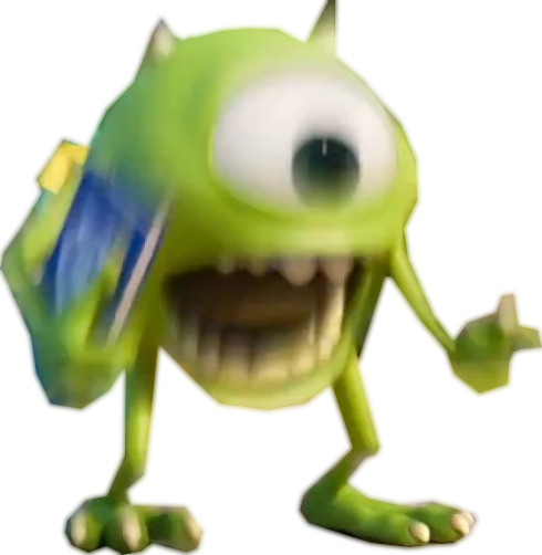 Mike Wazowski Blurry Png (490x502), Png Download