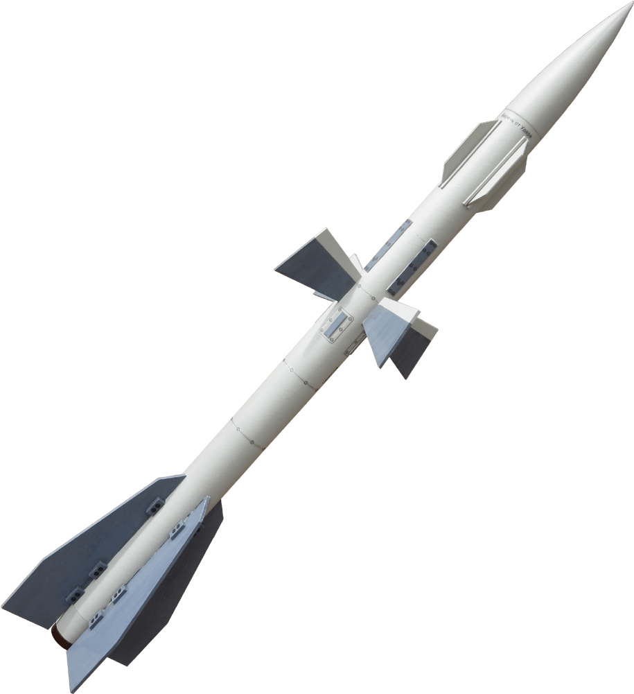 Rocketarium Flying Model Rocket Kit Alamo Air To Air - Missile (1000x1025), Png Download