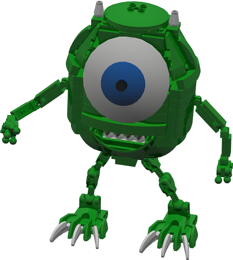I Hope You Like This Set And Support It To Get 10,000 - Lego Mike Wazowski (1600x1200), Png Download