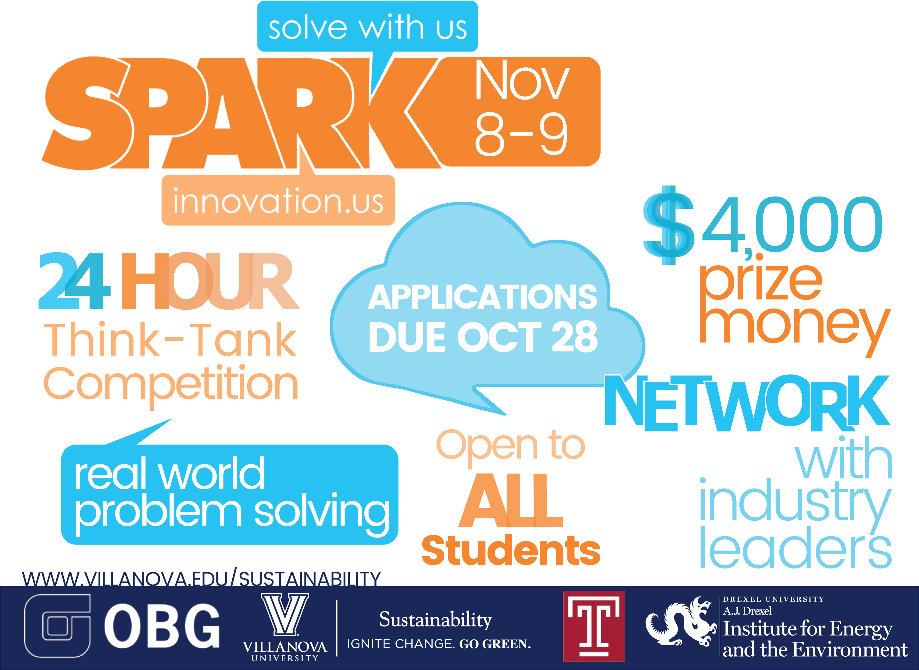Spark Innovation Competition - Temple University (3013x2287), Png Download