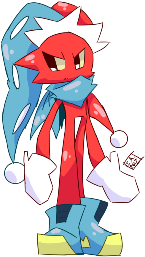 Character From The Game Spark The Electric Jester Character - Drawing (894x894), Png Download